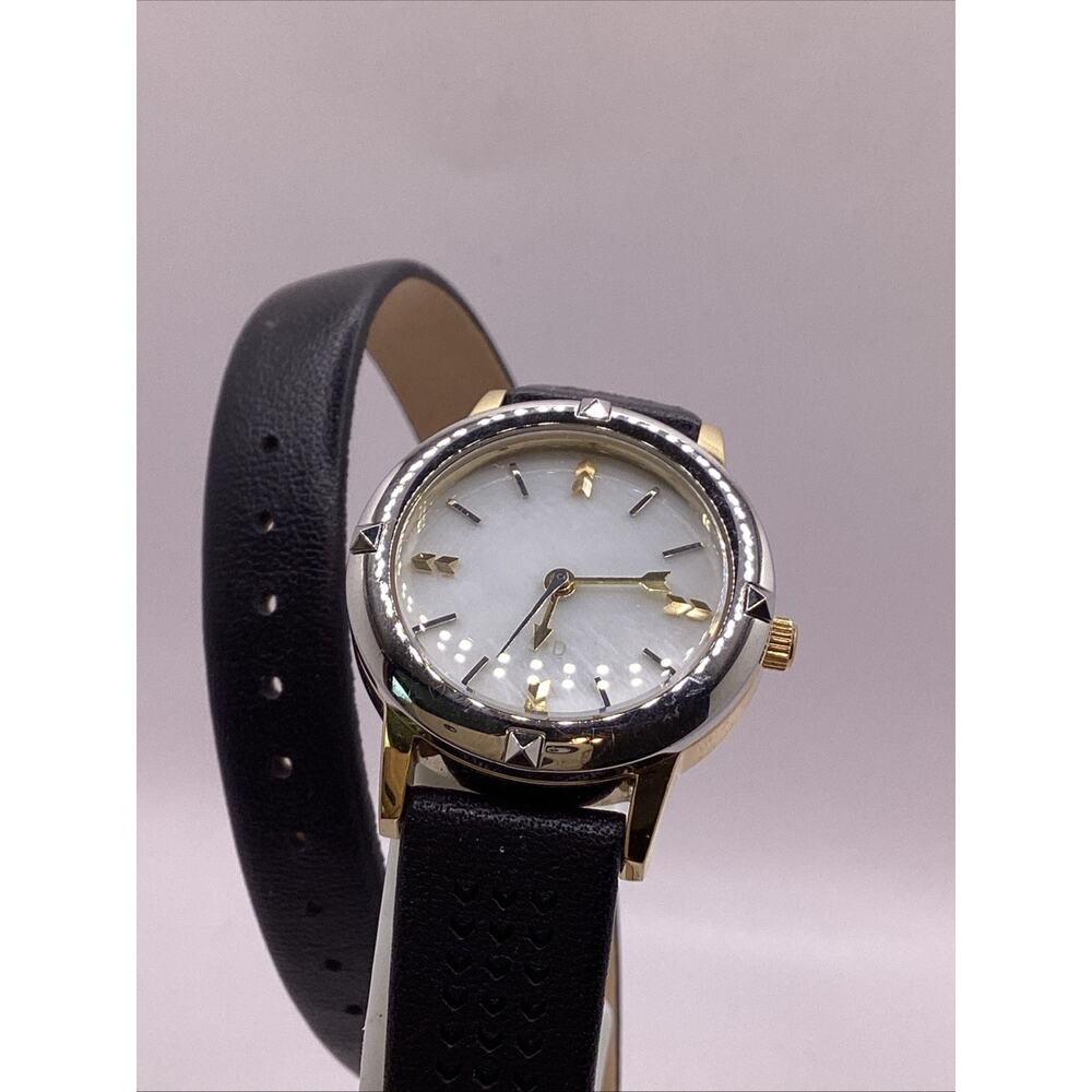 Stella & Dot Silver Gold Wrist Wrap Quartz Fashion Watch New Battery